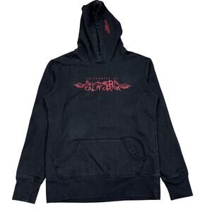 Rare USC Spellout Hoodie Men's Medium Streetwear University